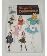 Simplicity 639 Costumes Naughty Nurse Maid Car Hop Gypsy Sew Pattern Unc... - €4,01 EUR