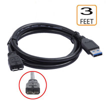 3Ft Usb Pc Cable Cord For Seagate Expansion External Hard Drive 2Tb Steb... - £17.29 GBP