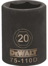 NEW Dewalt DWMT75110OSP 1/2 Drive X 20 MM 6PT BLACK Impact Socket - £19.17 GBP