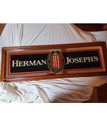 Vtg Herman Joseph&#39;s Beer Bar Mirror Sign with Wood Frame Large SIZE 51-1... - €75,55 EUR