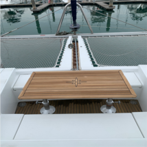 Boat Rectangular Folding Teak Table Top Two Wings 4 Sizes Marine Boat RV... - £617.50 GBP+