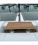 Boat Rectangular Folding Teak Table Top Two Wings 4 Sizes Marine Boat RV... - £617.50 GBP+