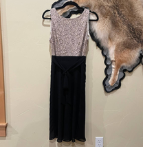 Dunnes Lace top tie waist black skirt dress - £18.54 GBP