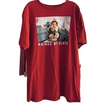 Elf The Movie XL Extra Large Tee Shirt Mens Raised By Elves Red Short Sl... - £8.48 GBP
