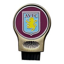 ASTON VILLA FC GRUVE CLEANER AND GOLF BALL MARKER. GROOVE CLEANING BRUSH - $469.33 MXN