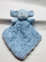 Blankets Beyond Plush Lovey Blue Puppy Dog Minky Swirl Blanket 13 In - £16.40 GBP