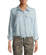 No Boundaries ~ Utility ~ Junior&#39;s Small (3-5) ~ Blue ~ Button Up Blouse - $30.00