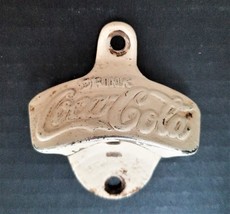 1925 Antique Coca Cola Bottle Opener Wall Mount Starr X Brown Co #48 N News Va - £69.81 GBP