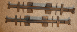 Lot of 2 Vintage O Scale Brass Metal Freight Car Frames 12 1/2&quot; Long - £35.61 GBP