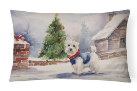 Westie Christmas Throw Pillow - £25.19 GBP