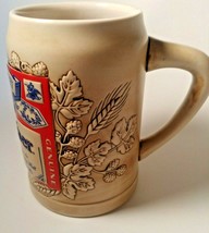 Vintage Budweiser Stoneware Mug Bar Mancave Decor Collectible Raised Design - £24.36 GBP