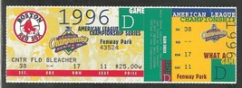 Boston Red Sox 1996 ALCS American League Championship Unused Ticket Fenway Park - £3.56 GBP