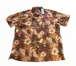 Tommy Bahama Camp Shirt Silk Size XL TG NWT $145 - £80.70 GBP