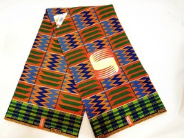 African Fabric Ankara Polyester  Kente Prints. By The Yard - $7.40