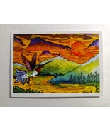 ACEO Print in Magnetic sleeve hummingbird art nature scenery - $5.00