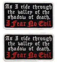 Fear No Evil As I Ride Through The Valley of The Shadow of Death Patch [2PC Bund - £9.58 GBP