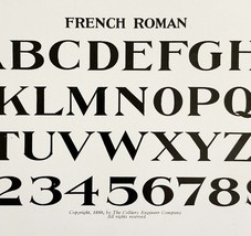 French Roman Font Example 1899 Victorian Crafts Art Drawing Ephemera DWKK20 - $375.23 MXN