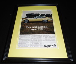 1972 Jaguar V-12 Framed 11x14 ORIGINAL Vintage Advertisement - £31.13 GBP