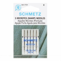 Schmetz Microtex Sharp Machine Sewing Needles Package of 5 - £13.31 GBP