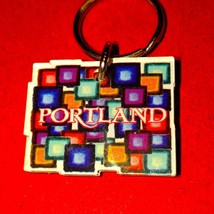 Portland Oregon vintage keychain with mirror on opposite side - £10.85 GBP