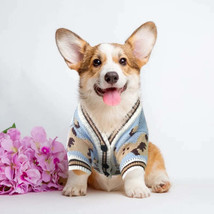 Pet Dog Sweater for Small Medium Dogs Puppy Cat Bear Pattern Cardigan Ch... - £12.35 GBP+