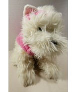 Russ for Ulta Elle Terrier Puppy Dog Pink velvet coat Plush stuffed anim... - £19.73 GBP