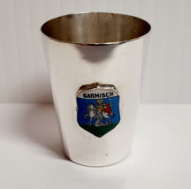 Vintage SOLID 925 Sterling Silver Colorful Enamel GARMISCH Barvaria Shot... - £31.49 GBP