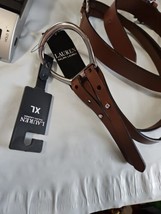 Ralph Lauren Tri-Strap O-Ring Calfskin Leather Equestrian Belt XL NWT Si... - £30.23 GBP