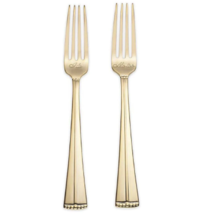 Reed &amp; Barton Luxe Gold "I Do" &amp; "Me Too" 2 PC. Wedding Fork Set Bridal ... - $38.51
