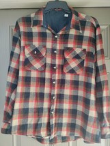 Vintage Men&#39;s Wool Flannel Shirt 100% Acrylic SZ XL CAMPUS - £13.14 GBP
