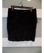 Mudd New Black Burnout Velvet Bodycon Mini Skirt Size M Junior&#39;s NEW - $27.43 CAD