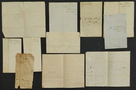 1801-59 antique 11p US ARSENAL phila pa DOCUMENTS us army clothing military - £324.92 GBP