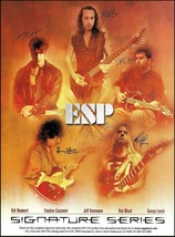 2001 ESP Signature Guitar Series ad print Metallica Slayer Deftones Dokken - £3.38 GBP