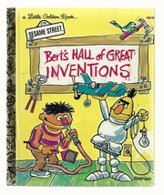 Little Golden Book Sesame Street Bert&#39;s Hall Of Great Inventions Ex+++ 1981 - £12.45 GBP