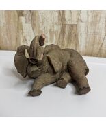 Daniel Brand Elephant Figurine Statue with Tusk Detail Raised Trunk - $28.04 CAD