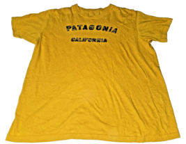 Patagonia CALIFORNIA Shirt Mens Extra Large TSHIRT yellow short sleeve X... - $13.55