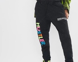 Reason Men&#39;s Limited Edition Hustler Future Embroided Logo Joggers Black-Small - £24.07 GBP