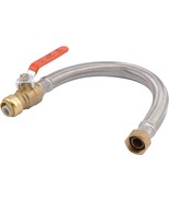 Water Heater Connector Pipe, Braided Stainless Steel, 3/4 x 3/4 x FIP x ... - £22.00 GBP