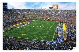 Notre Dame Stadium Fighting Irish NCAA College Football 1MC1 Art Touchdo... - $24.99+