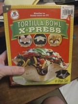 Tortilla Bowl  X Press Maker 4 Pan Set  NIB - £5.54 GBP
