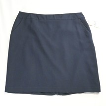 NEW Villager by Liz Claiborne 18 Navy Blue Straight Suit Skirt With Pockets! - £11.74 GBP