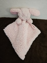Blankets And Beyond Pink Bunny Baby Security Lovey Nunu Sherpa Gown Style - $16.34