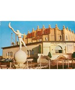 Tijuana The Fronton Paloace Jai Alai Statue Chrome Unused Mexico Postcar... - $6.93