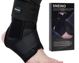 SNEINO Lace up Ankle Brace for Women &amp; Men Ankle Support Brace Medium Black - $17.75