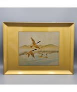 Vintage Otagiri Flying Geese Birds Laquerware Serving Tray Japan 10&quot; X 14&quot; - €8,76 EUR