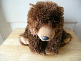 Wild Republic Dark Brown Plush Bear K &amp; M 12&quot; Lgth Stuffed Animal Toy - $11.83