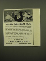 1959 Flagg Flexible Dolls Advertisement - £14.56 GBP