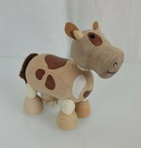 Loux Anamalz Wood Wooden Cow Australian Nature Company Toy Kids - £15.76 GBP