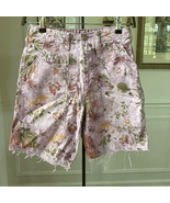 Pilcro Anthropologie Purple Floral Shorts 25 - $504.20 MXN