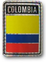 AES Wholesale Lot 6 Colombia Country Flag Reflective Decal Bumper Sticker - £6.96 GBP